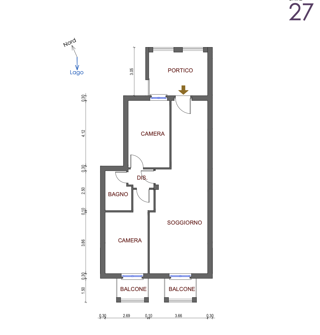 Drei-Zimmer-Wohnung in Residenz am See