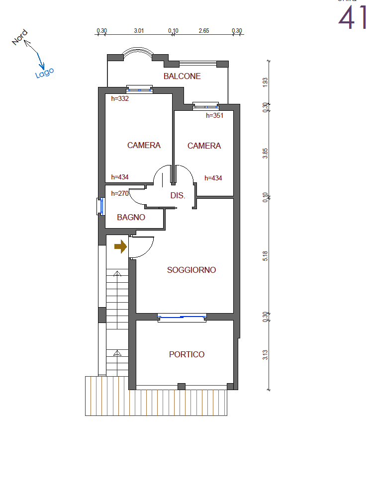 Unübersehbare Drei-Zimmer-Wohnung in Maderno zu verkaufen