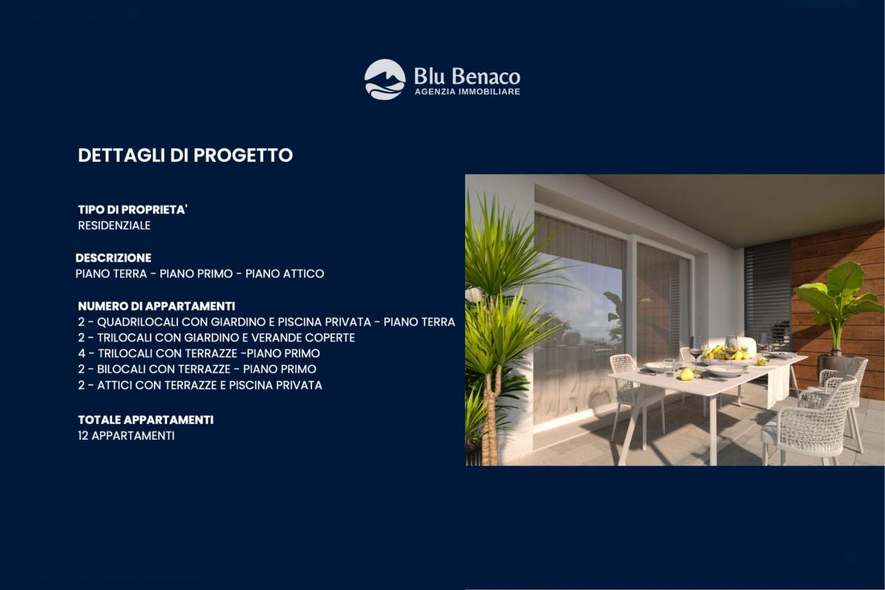 Newly built penthouse in Toscolano